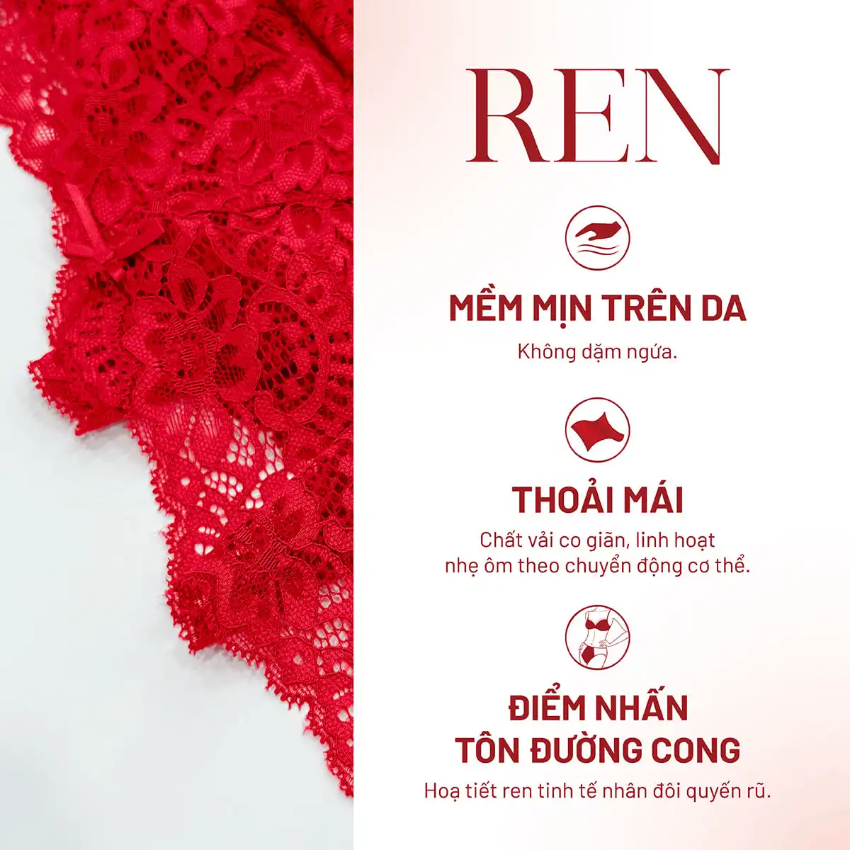 BST SEASON OF LOVE: VẺ QUYẾN RŨ CỦA NỘI Y MÀU ĐỎ CHO VALENTINE TỪ IBASIC VIỆT NAM