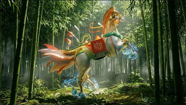 Linh vật “Bính Ngọ vươn mình” truyền cảm hứng tri thức tại Đường sách Tết 2026 - 1